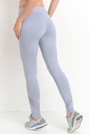 Game Point Women S Sexy Light Blue Mesh Insert Active Leggings Social Butterfly Couture