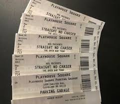 Details About 4 Tickets W Parking Straight No Chaser Key Bank State Theatre Cleve Oh 12 15 19