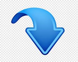 Símbolo de los iconos de la computadora de flecha, flecha hacia abajo, azul,  ventana, Fondo de escritorio png | PNGWing