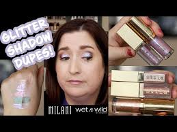 glitter shadow dupes milani wet n