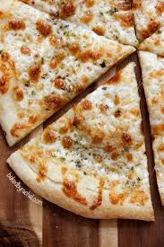 thin crust two cheese white pizza