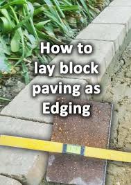 Lay Block Paving As Edgings On Mortar