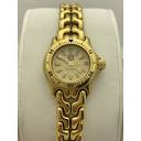 Tag Heuer Ladies Gold Dial Gold Stainless Steel Bracelet 200M ...