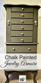 chalk painted jewelry chest