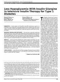 less hypoglycemia with insulin glargine