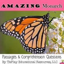 Amazing Monarch Butterfly Nonfiction Comprehension Passages Questions No Prep