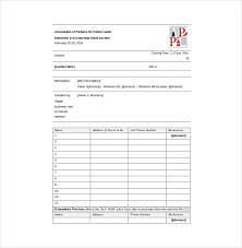 Bid Forms Template Magdalene Project Org
