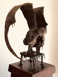 fallen angel bronze gothic demon