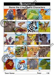 lion guard characters quiznighthq