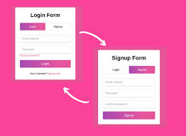animated registration form in html