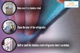 how to remove scratches from refrigerator
