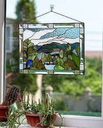 Estes Park Stained Glass Wall Hanging