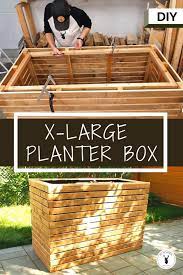 Diy Slatted Planter Box Raised Garden