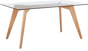 hudson modern oak wood dining table