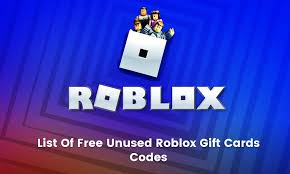 roblox gift card codes 2023 unused