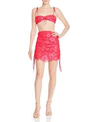 Avalon Lace Bra Top Mini Skirt