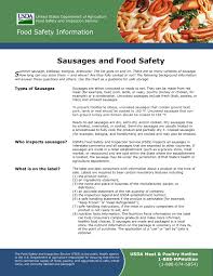 Sausages And Food Safety Pages 1 5 Text Version Anyflip