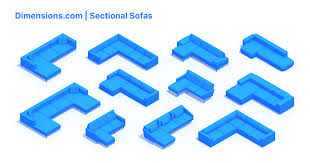 sectional sofas dimensions drawings
