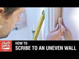 how to scribe to an uneven wall you