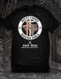New Black Mount Carmel Defense Force T Shirt Waco Texas Branch Davidians Tee T Shirt Shop Design Crazy T Shirts Online From Yubin08 26 31