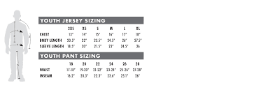 61 True To Life Msr Youth Size Chart