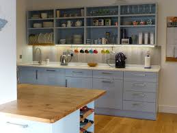 grey and pippy oak bespoke kitchen by