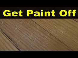 how to get paint off hardwood floors