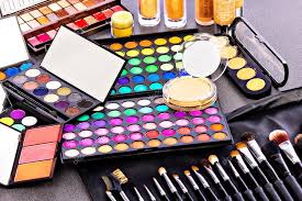 professional makeup kit stock photo by