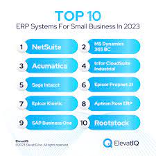 top 10 erp systems for business in 2023