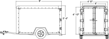 dimensions of u haul trailers
