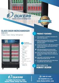 Dsm 41r Commercial Glass Swing 2 Door