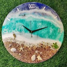 Resin Beach Theme Clock
