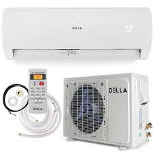 The comprehensive auto cleaning function prevents the forming of bacteria and mold on the heat exchanger and thus provides a more pleasant and comfortable environment for the user. Della 18000btu Ductless Inverter Mini Split Air Conditioner 230v Wall Mount With Heat Pump System 17 Seer Walmart Com Walmart Com
