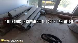 100 yards of commercial carpet