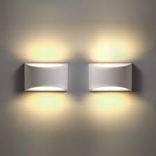 Led Wall Sconces Set Of 2 Sconce Wall Lighting 9w 3000k Warm White Modern Wall Sconce For Stairway Bedroom Hallway Bathroom Porch Living Room Hotel 2 Pack Amazon Com