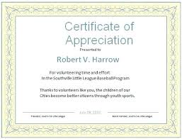 Fresh Sample Certificate Appreciation For Gallery Of Wording