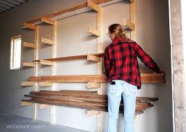 easiest diy lumber rack made from