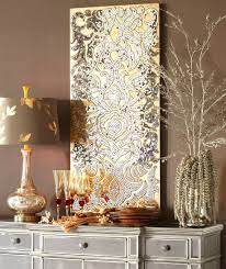 Pier 1 Mirrored Damask Panel Turns Up