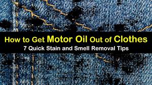 motor oil out of clothes