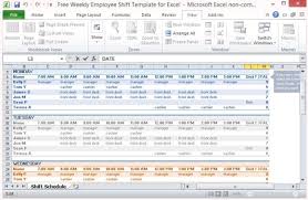Employee Schedule Template In Excel Printable Schedule
