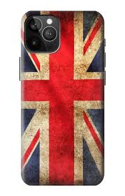W2303 British UK Vintage Flag Hard Case and Leather Flip Case For iPhone 12  Pro Max