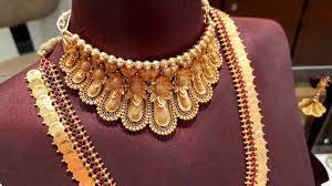 bridal gold necklace tanishq up