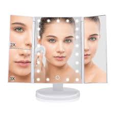 lighted makeup mirror with 21 led