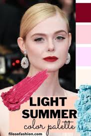 light summer color palette which