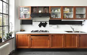 modern kitchen glass cabinets designs