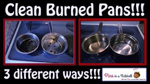 3 ways to clean burned pots and pans