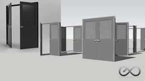 They offer the desired effect of dividing two living areas while maintaining an openess to your space. Double Half Louvred Door Open Closed 3d Warehouse
