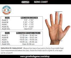 Most regular gloves aren't sized by number, but by small (s), medium (m), and large (l), so for example, if you measured in inches and want a general chart, look up us sizes for unisex gloves and mittens. Battle Warm Receiver Gloves The Growth Of A Game