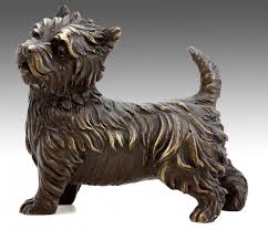 West Highland Terrier Bronze Animal