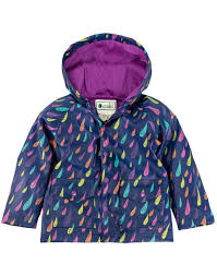 Oaki Childrens Rain Jacket Colorful Raindrops 6